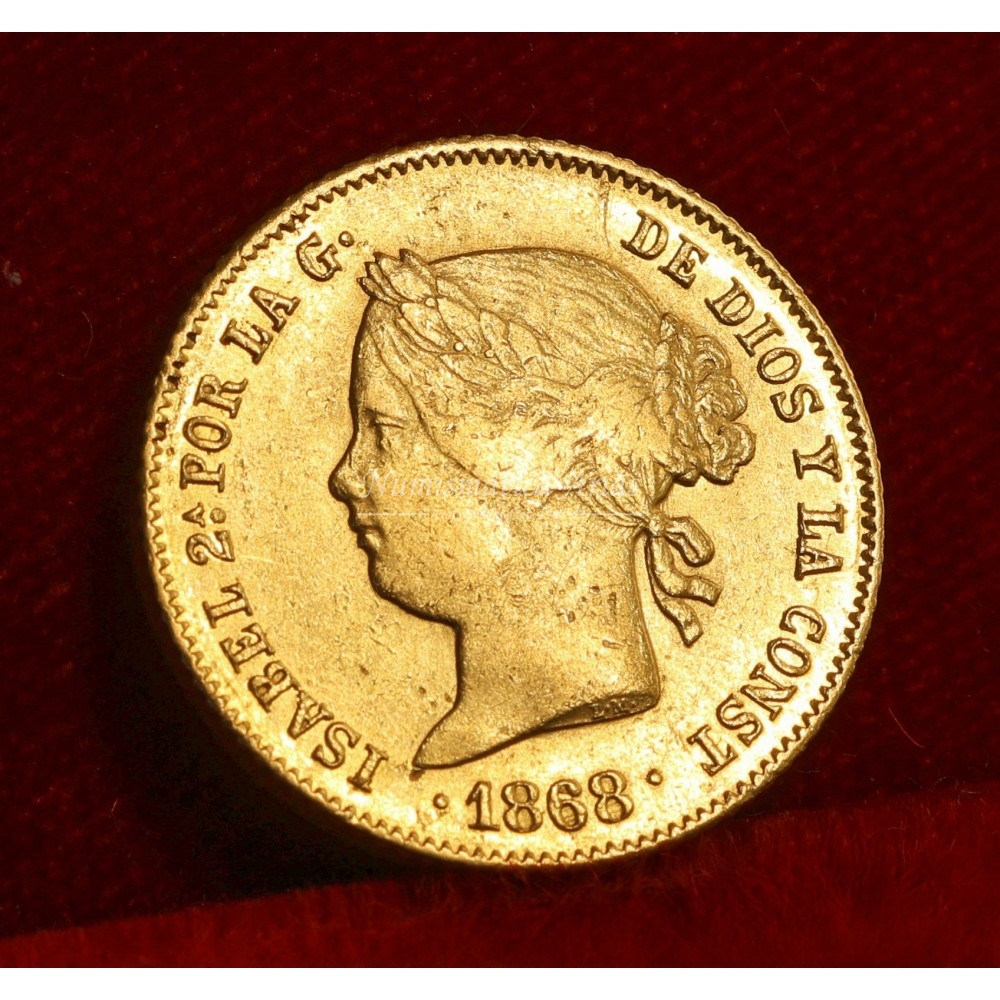 Isabel II. 4 pesos. 1868. Filipinas. EBC-