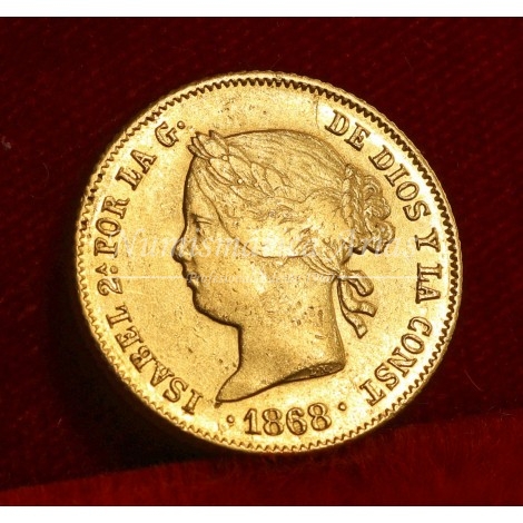 Isabel II. 4 pesos. 1868. Filipinas. EBC-