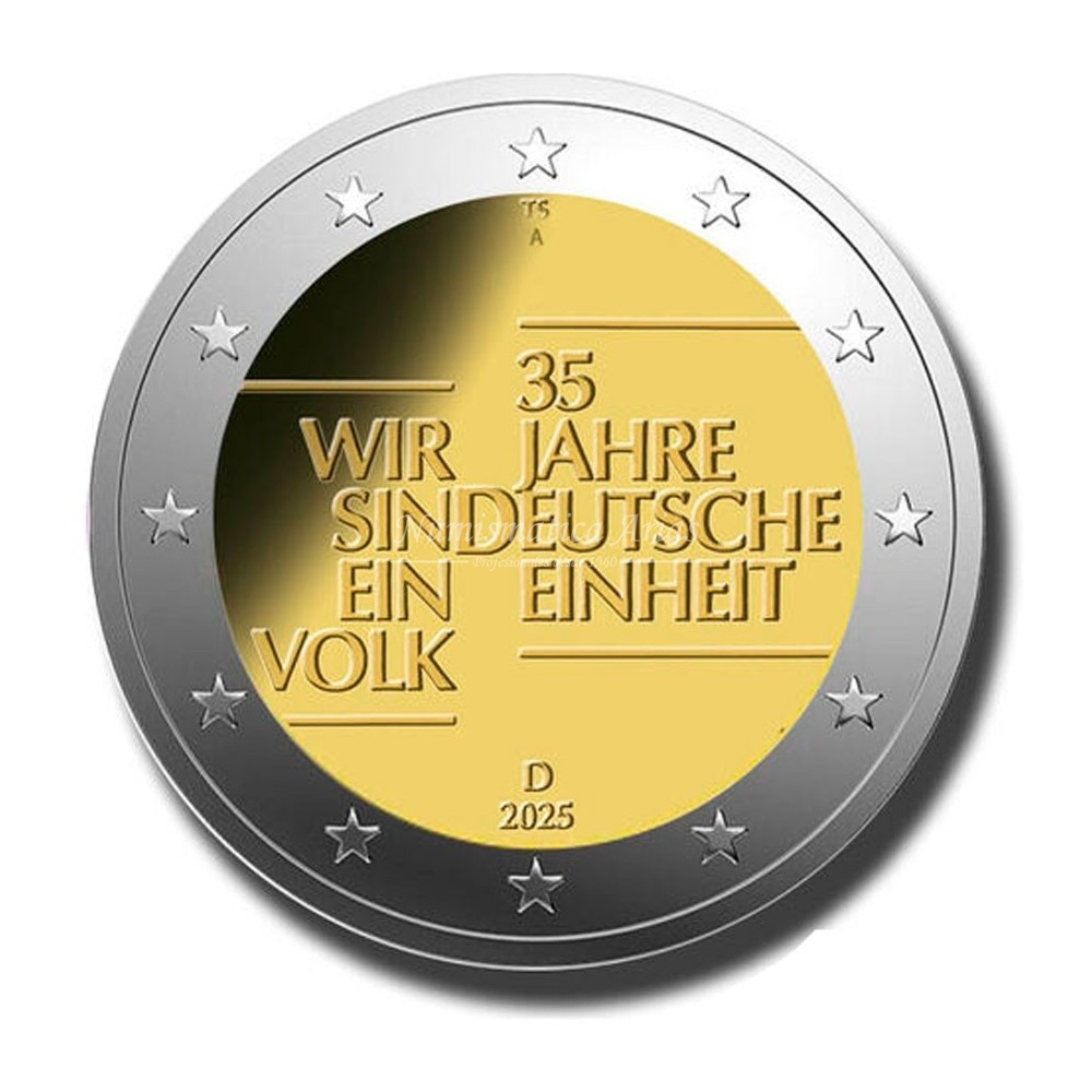 2€ 2025 Alemania - Unidad alemana (ceca suelta aleatoria)