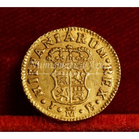 Fernando VI. 1/2 escudo. 1758. Madrid. Ensayador: JB. EBC+.
