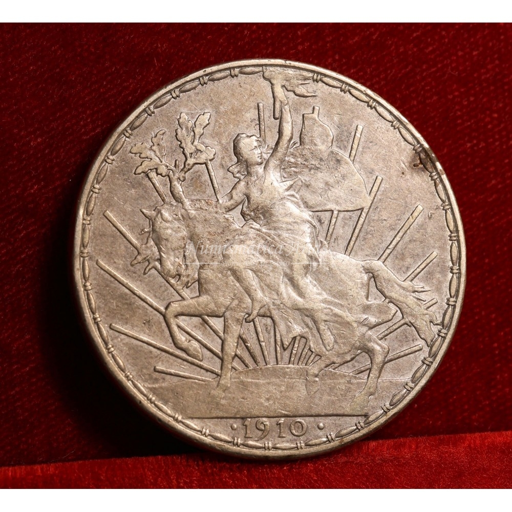 México. 1 Peso. 1910. Tipo caballito. MBC+