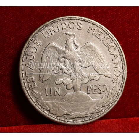 México. 1 Peso. 1910. Tipo caballito. MBC+