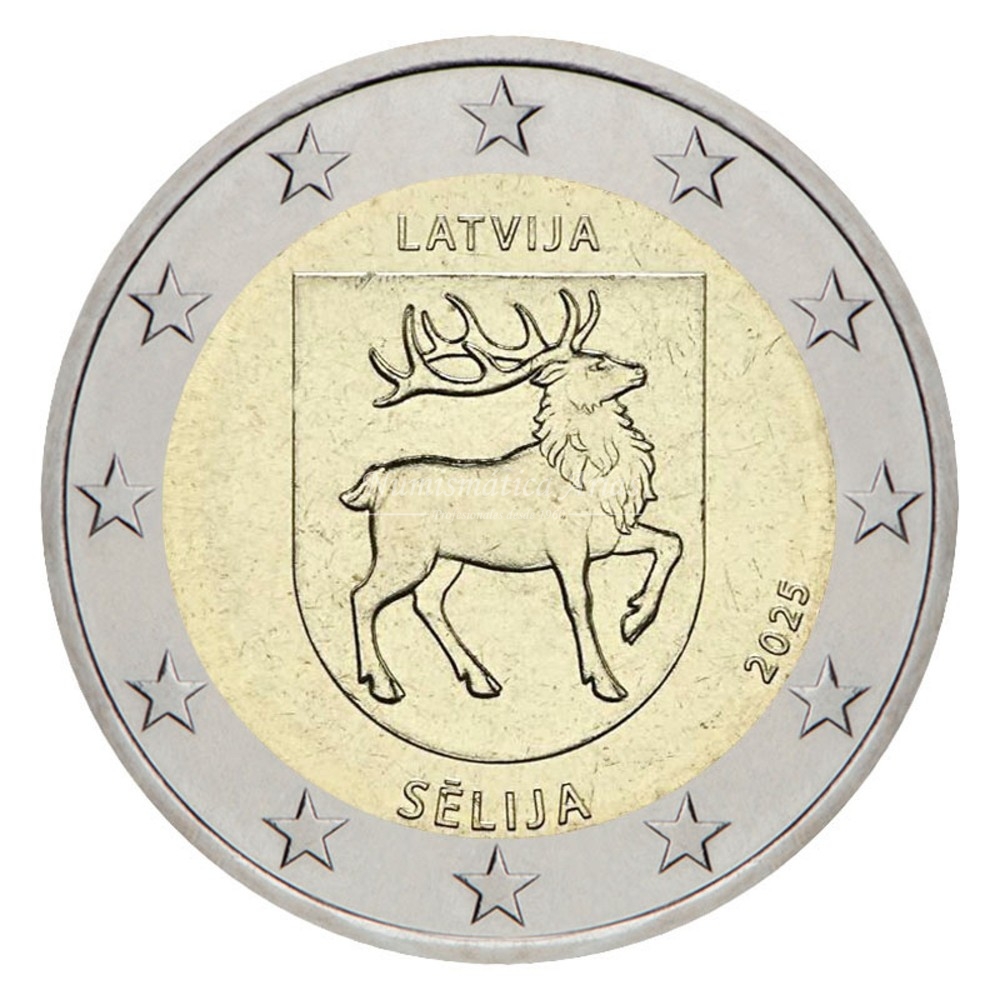 2€ 2025 Letonia - Región Histórica de Sēlija