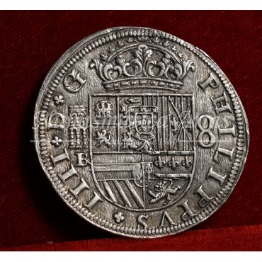 Felipe IV. 8 reales. 1660. Segovia. Ensayador: IBR (monograma). EBC