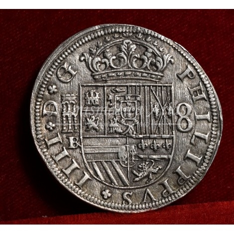 Felipe IV. 8 reales. 1660. Segovia. Ensayador: IBR (monograma). EBC