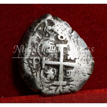 Fernando VI. 1749. 8 reales. Potosí. Ensayador: P. MBC