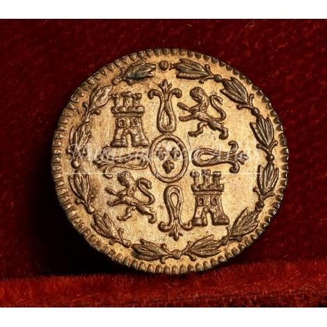 Fernando VII. 1 maravedí. 1824. Jubia. SC-