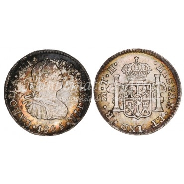 Carlos IV. 8 reales. 1804. México. Ensayador: TH. SC