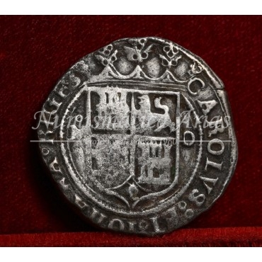 Juana y Carlos. 4 Reales. México. M-O. MBC-