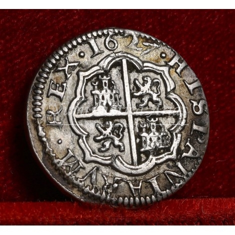 Felipe IV. 1 real. 1627. Segovia. Ensayador: P. EBC-