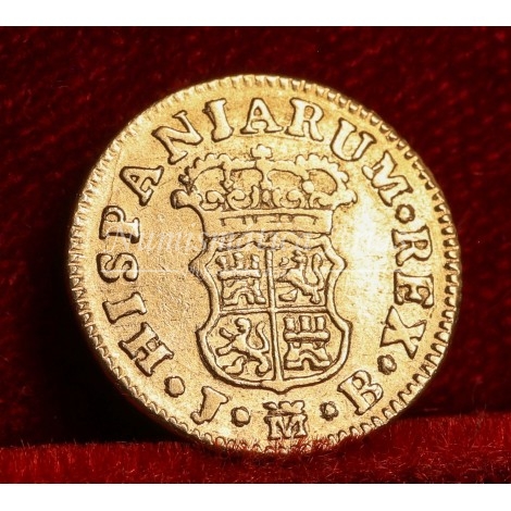 Fernando VI. 1/2 escudo. 1758. Madrid. Ensayador: JB. MBC.