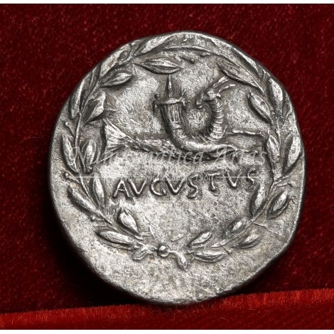 Augusto. Tetradracma (25 a.C.). Éfeso. RIC. 477. EBC