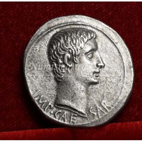 Augusto. Tetradracma (25 a.C.). Éfeso. RIC. 477. EBC