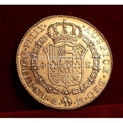 Carlos III. 4 escudos. 1775. Madrid. Ensayador: PJ. EBC-