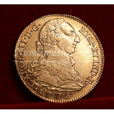 Carlos III. 4 escudos. 1775. Madrid. Ensayador: PJ. EBC-