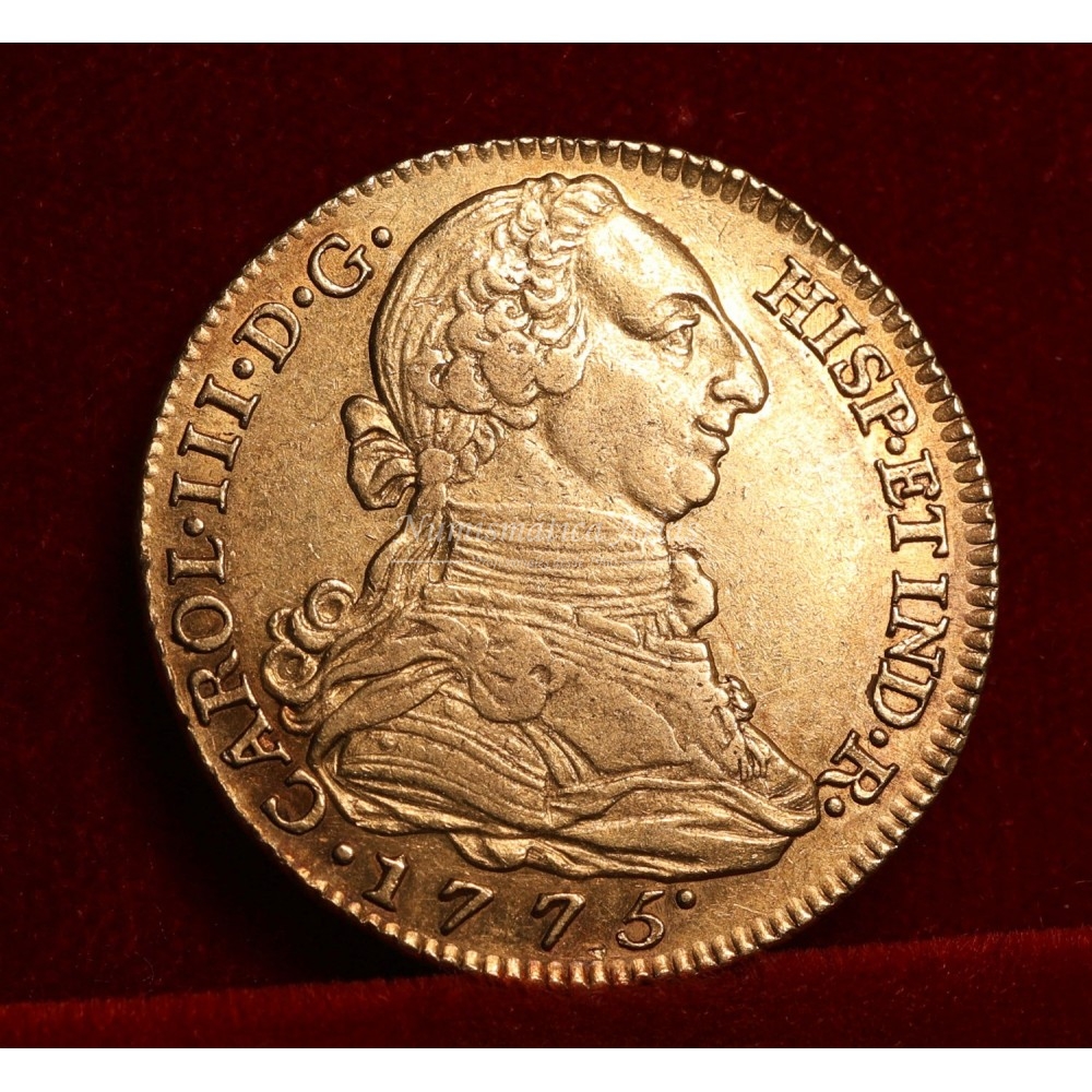 Carlos III. 4 escudos. 1775. Madrid. Ensayador: PJ. EBC-