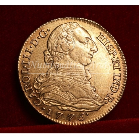 Carlos III. 4 escudos. 1775. Madrid. Ensayador: PJ. EBC-