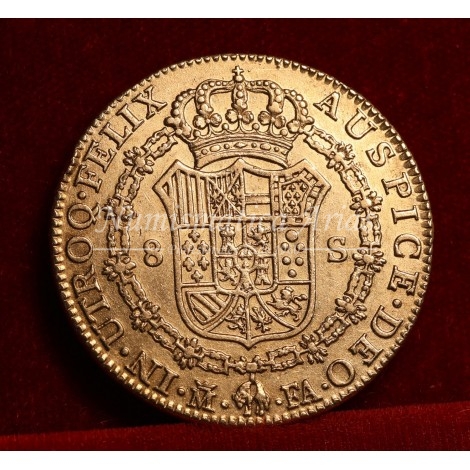 Carlos IV. 8 escudos. 1802. Madrid. Ensayador: FA. EBC
