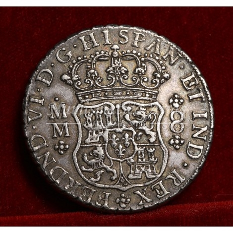 Fernando VI. 1758. 8 reales. México. Ensayador: MM. EBC+