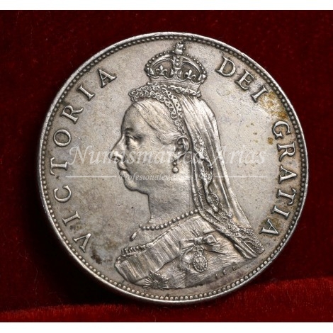 Inglaterra. Victoria. Florín. 1887. EBC+