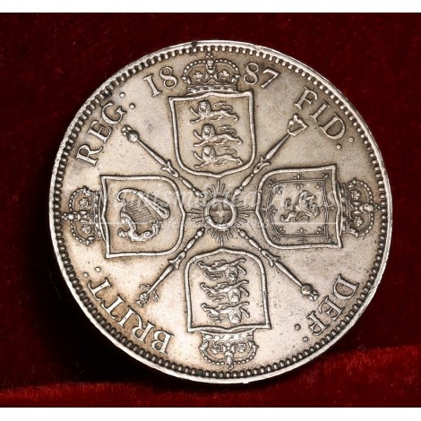 Inglaterra. Victoria. Florín. 1887. EBC+