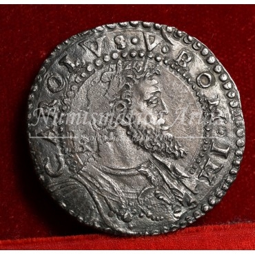 Carlos I. 1/2 ducado. Napóles. Ensayador IBR. MBC