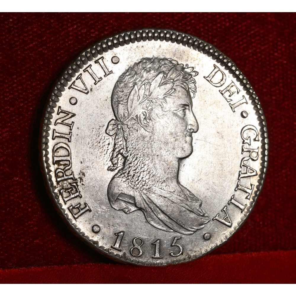Fernando VII. 8 reales. 1815. Madrid. Ensayador: GJ. SC