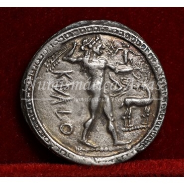 Bruttium. Kaulonia. Didracma/nomos. 500-480 a.C. EBC