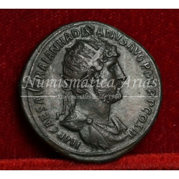 Adriano. Dupondio (121 d.C.) RIC. 478. EBC