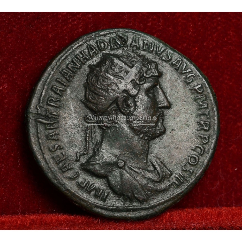 Adriano. Dupondio (121 d.C.) RIC. 478. EBC
