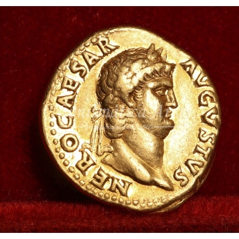 Nerón. Aúreo (64-65 d.C.) Roma. Jupiter. Cal. 412.