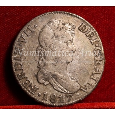 Fernando VII. 8 reales. 1817. Sevilla. MBC-