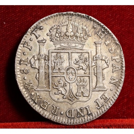 Carlos IV. 8 reales. 1803. México. Ensayador: FT. MBC+