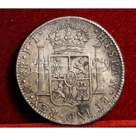 Carlos IV. 8 reales. 1803. México. Ensayador: FT. MBC+