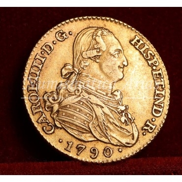 Carlos IV. 2 escudos. 1794. Madrid. Ensayador: MF. EBC+