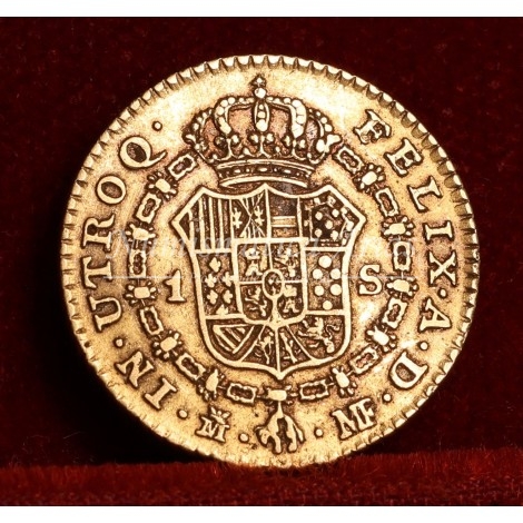 Carlos IV. 1 escudo. 1790. Madrid. Ensayador: MF. MBC-