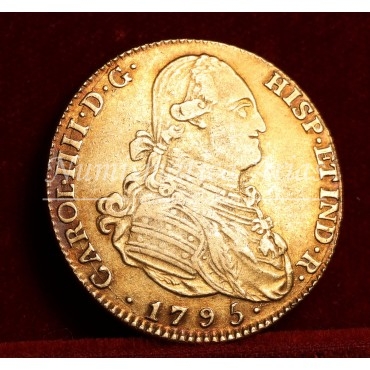 Carlos IV. 4 escudos. 1795. Madrid. Ensayador: MF. MBC-
