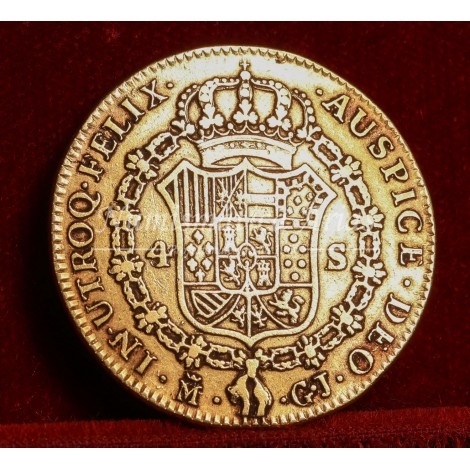 Fernando VII. 4 escudos. 1811. Madrid. Ensayador: GJ. BC+