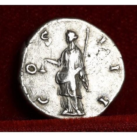 Adriano. Denario (128 d.C.) RIC. 339. MBC+