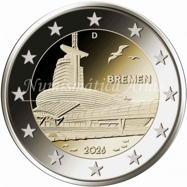 2€ 2026 Alemania - Estado de Bremen - Casa del Clima Bremerhaven (ceca suelta aleatoria)