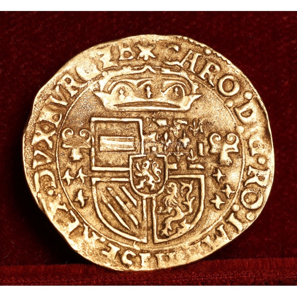 Carlos V. Corona del sol. Amberes. (15)55. EBC-