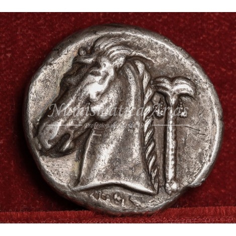 Sicilia. Emisiones sícula-púnicas. Tetradracma. s. IV a.C.