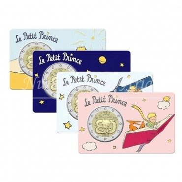 2€ 2026 Francia - El Principito (4 tarjetas)