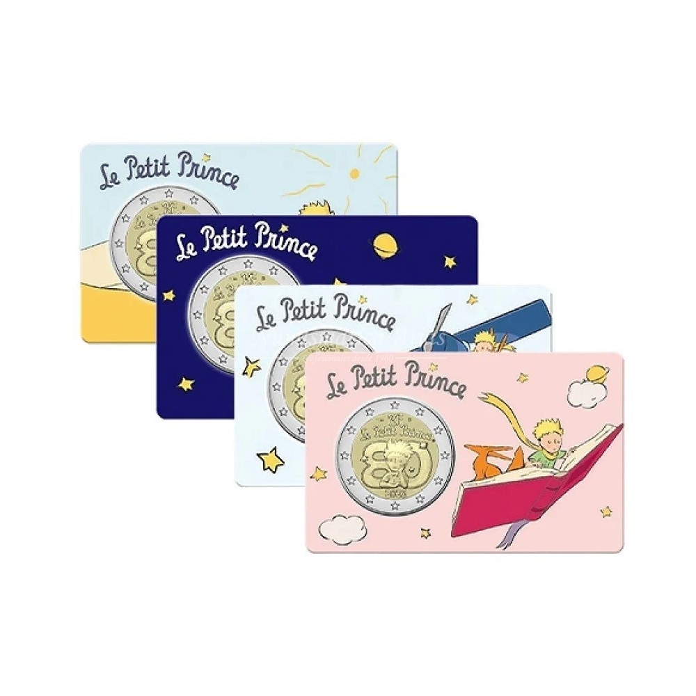 2€ 2026 Francia - El Principito (4 tarjetas)
