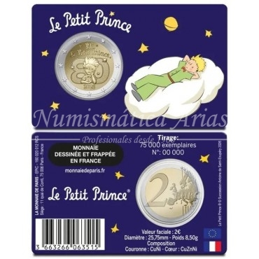 2€ 2026 Francia - El Principito (4 tarjetas)