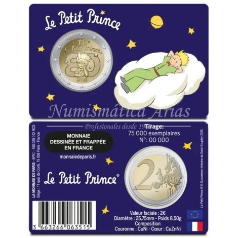 2€ 2026 Francia - El Principito (4 tarjetas)