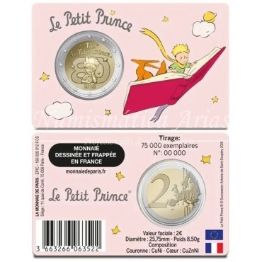 2€ 2026 Francia - El Principito (4 tarjetas)