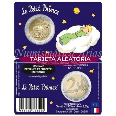 2€ 2026 Francia - El Principito (tarjeta aleatoria)