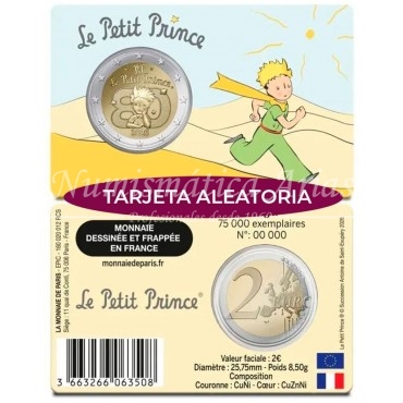 2€ 2026 Francia - El Principito (tarjeta aleatoria)