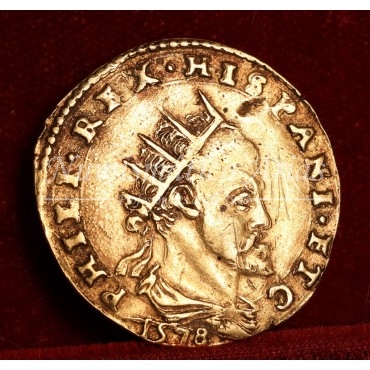Felipe II. Doppia. Milán. 1578. MBC+
